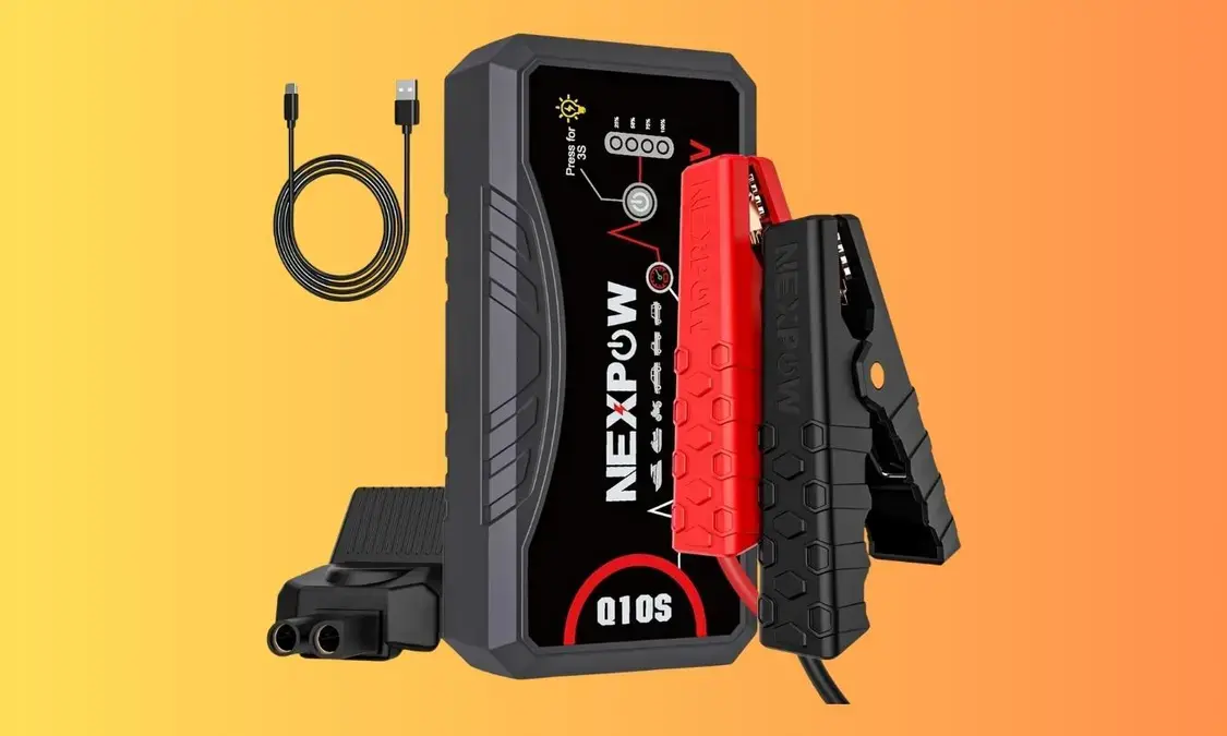 Jump starter portátil 3000A: solução prática para emergências (promoção válida apenas nos EUA)