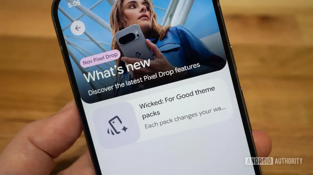 Pixel Drop de novembro traz apenas pacotes de temas Wicked para dispositivos Pixel