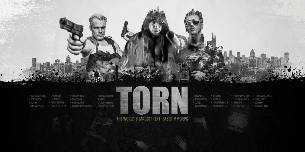 Torn, o RPG de crime multiplataforma, revela 21 anos de estatísticas sombrias 1 Torn, o RPG de crime multiplataforma, revela 21 anos de estatísticas sombrias