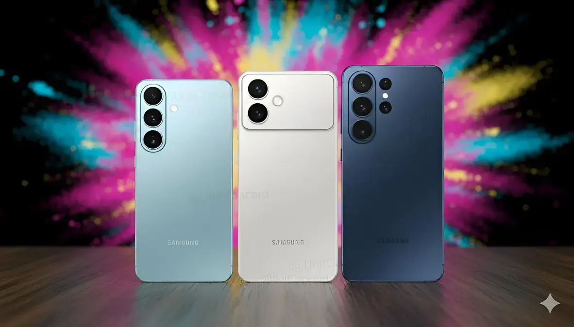 Samsung Galaxy S26 Ultra terá versões nas cores preto, branco, prata e roxo