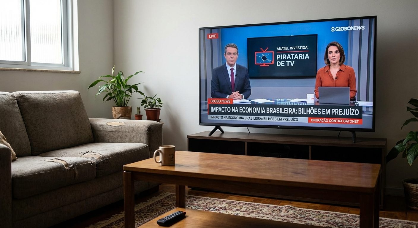 Pirataria de TV no Brasil: impacto de R$ 5 bilhões e mais de 150 mil usuários envolvidos