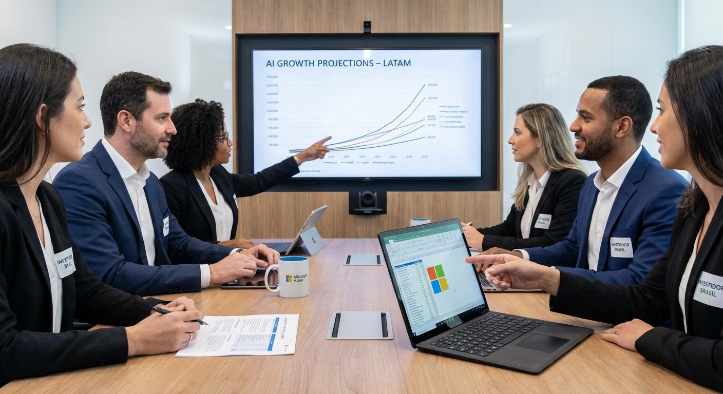 Microsoft sob pressão: Será que os investidores brasileiros superestimam ganhos com IA? 34 Microsoft enfrenta pressão global por resultados sólidos em IA; investidores brasileiros devem agir com cautela