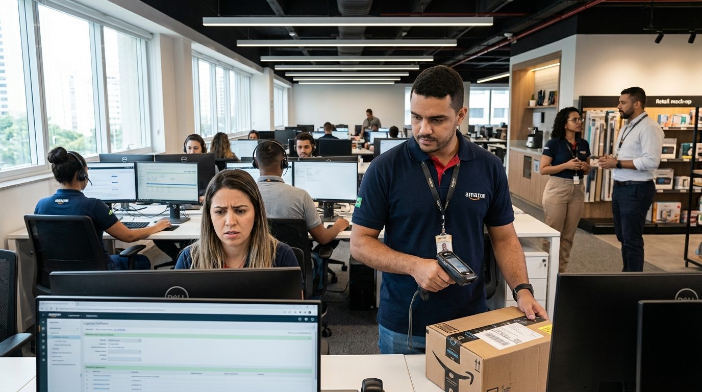 Amazon impulsiona alerta no Brasil sobre demissões causadas pela IA