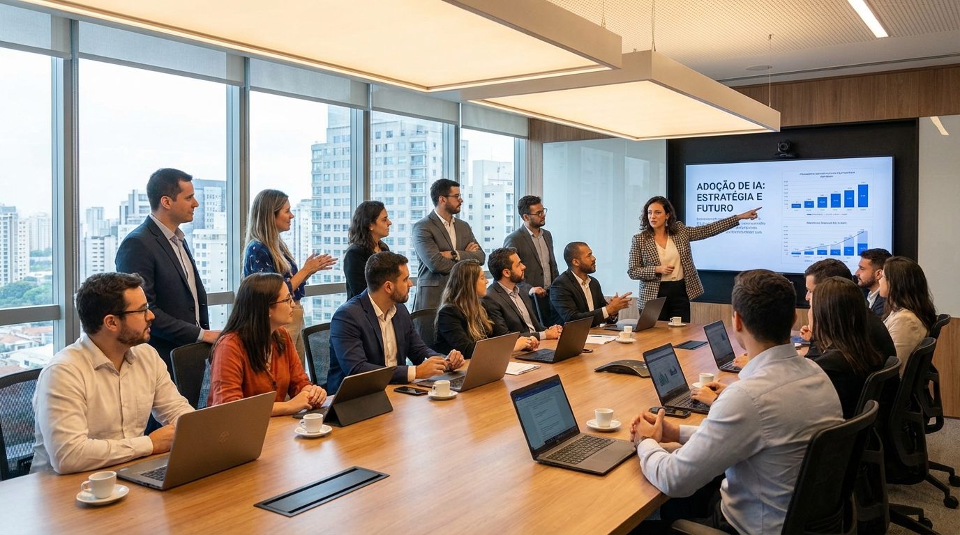 Por que a adoção de IA em empresas brasileiras ainda fica atrás dos EUA em 2024? 53 Desafios e avanços da inteligência artificial nas empresas brasileiras em 2024