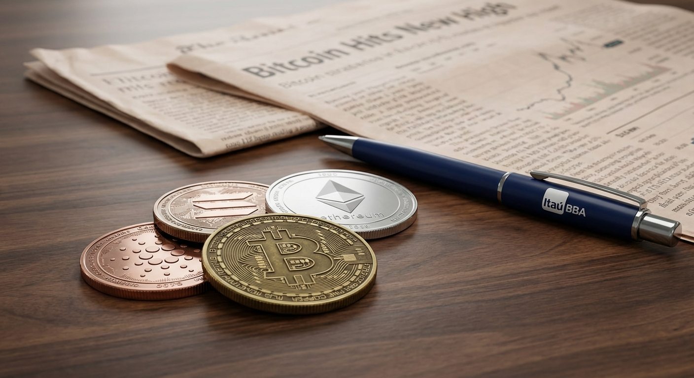 Itaú BBA aposta em quatro criptomoedas para 2026 apesar do bear market no Brasil