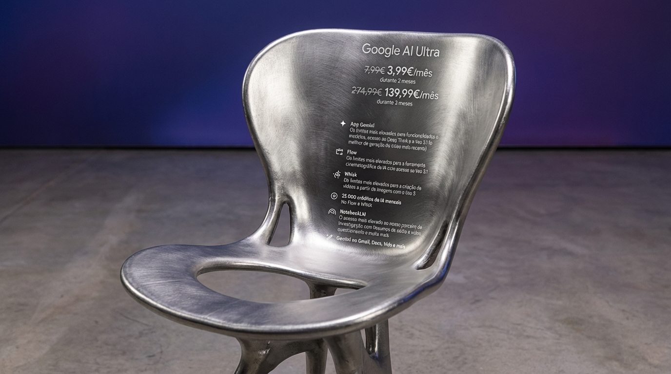 Cadeira inovadora com design assistido por IA revoluciona o setor de móveis no Brasil