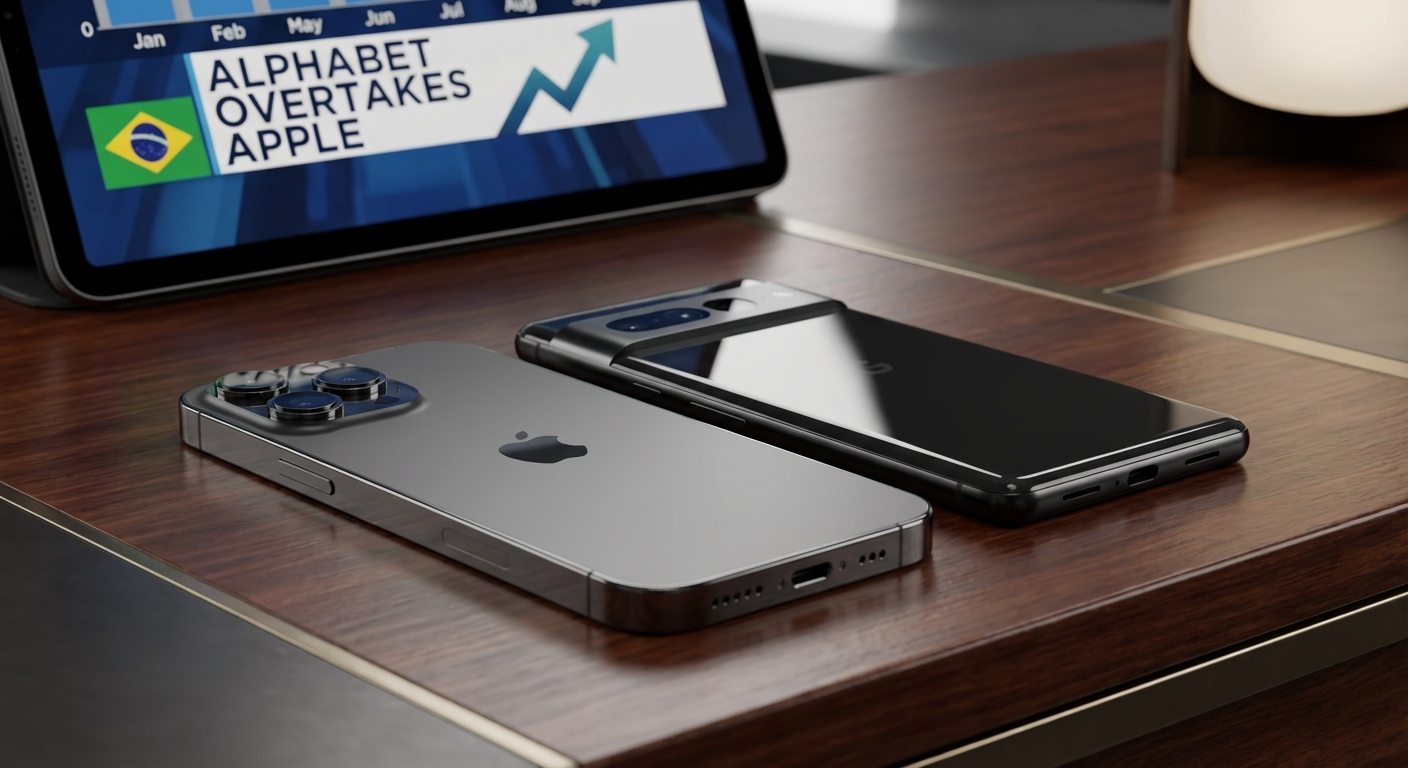 Será que o crescimento da Alphabet ameaça o domínio financeiro brasileiro? 1 Alphabet supera Apple em valor de mercado e movimenta mercado financeiro do Brasil