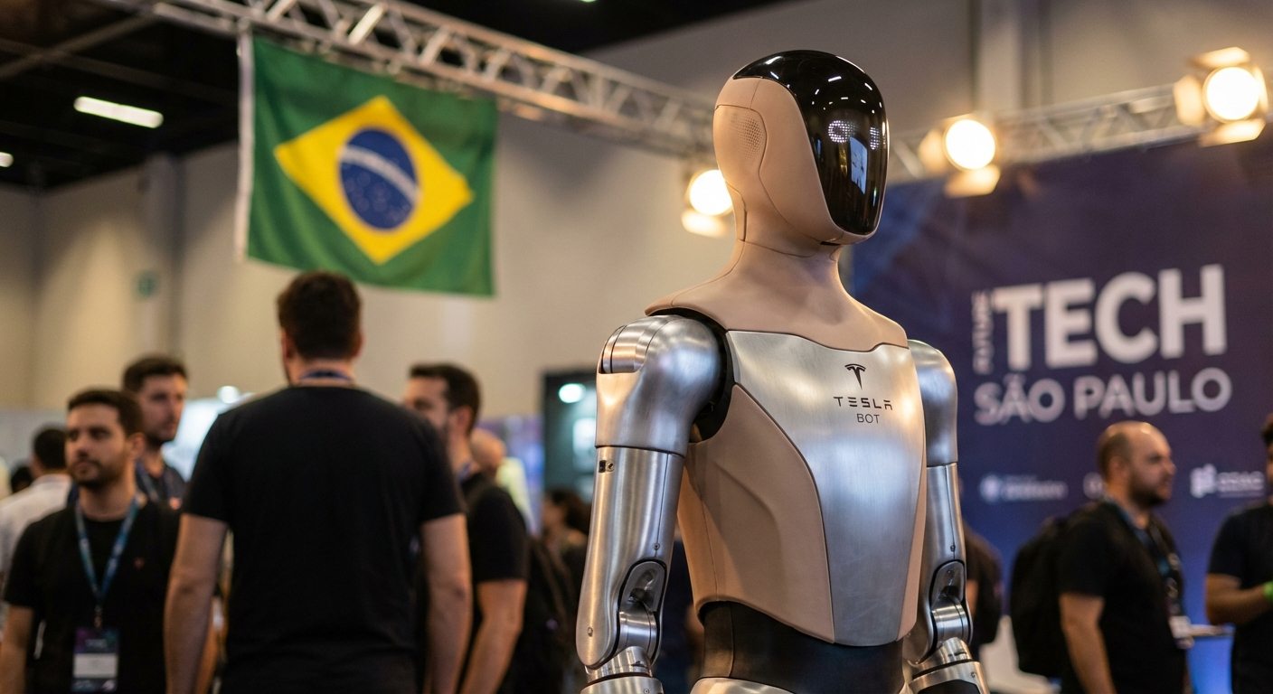 Brasil se prepara para a chegada dos robôs humanoides da Tesla em 2027