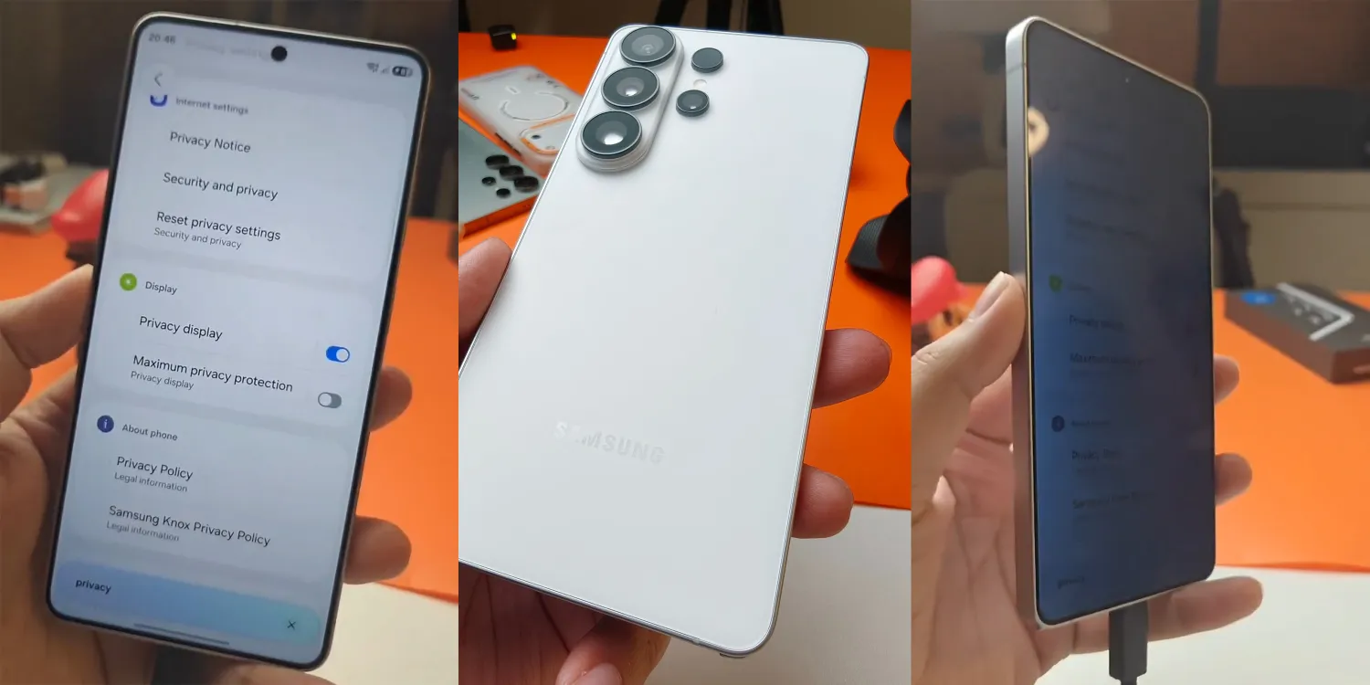 Fotos vazadas Galaxy S26