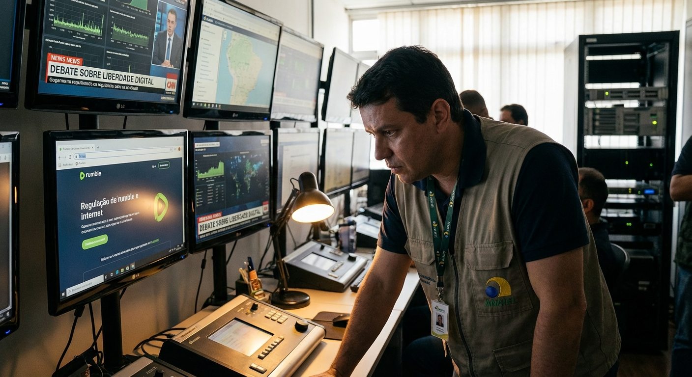 Anatel bloqueia plataforma Rumble e levanta debate sobre liberdade digital no Brasil