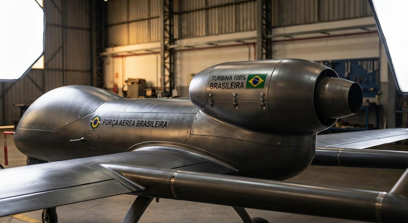 Força Aérea Brasileira desenvolve drone com turbina 100% nacional