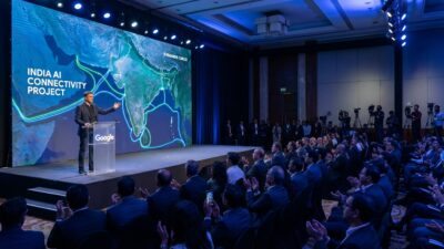 Google lança cabos submarinos para acelerar a conectividade de IA na Índia