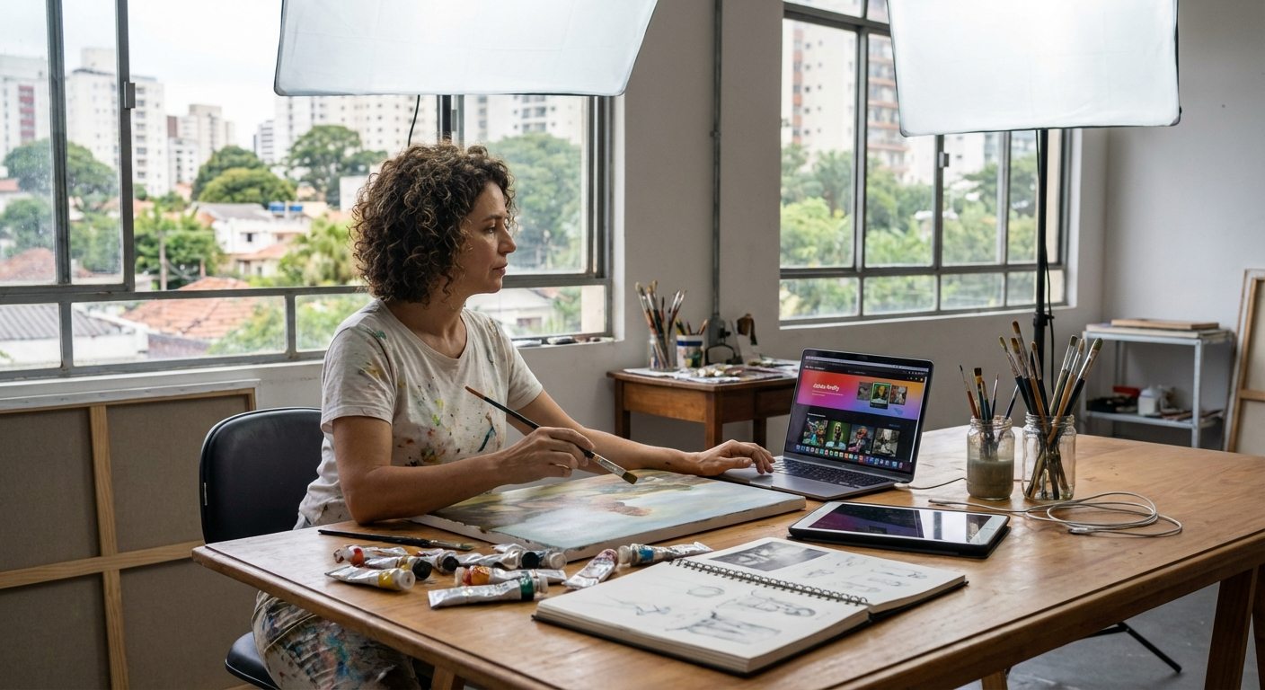 Inteligência Artificial revoluciona a arte brasileira e gera debate sobre direitos autorais