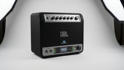 JBL BandBox com amplificador portátil e IA integrada: lançamento oficial aguardado 46 JBL lança BandBox: amplificador portátil com inteligência artificial para músicos em movimento