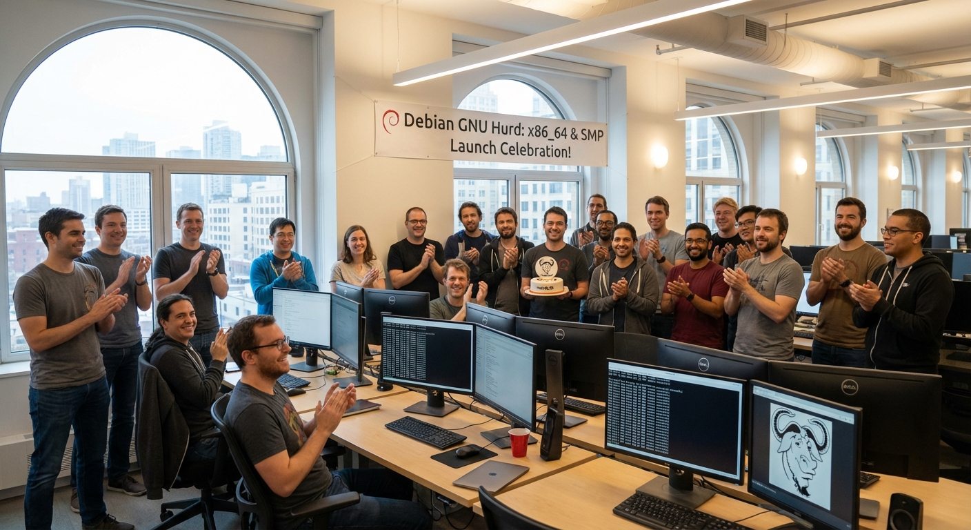 GNU Hurd OS lança versão gratuita com suporte a arquiteturas x86_64 e multiprocessamento SMP