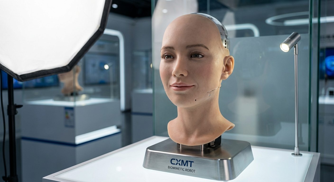 CXMT/China lança robô biomimético com expressões faciais naturais