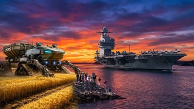 China Tech lança trator agrícola autônomo com drones e navegação centimétrica